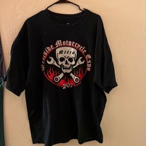 Vintage y2k westside motorcycles tee shirt graphic black xxl